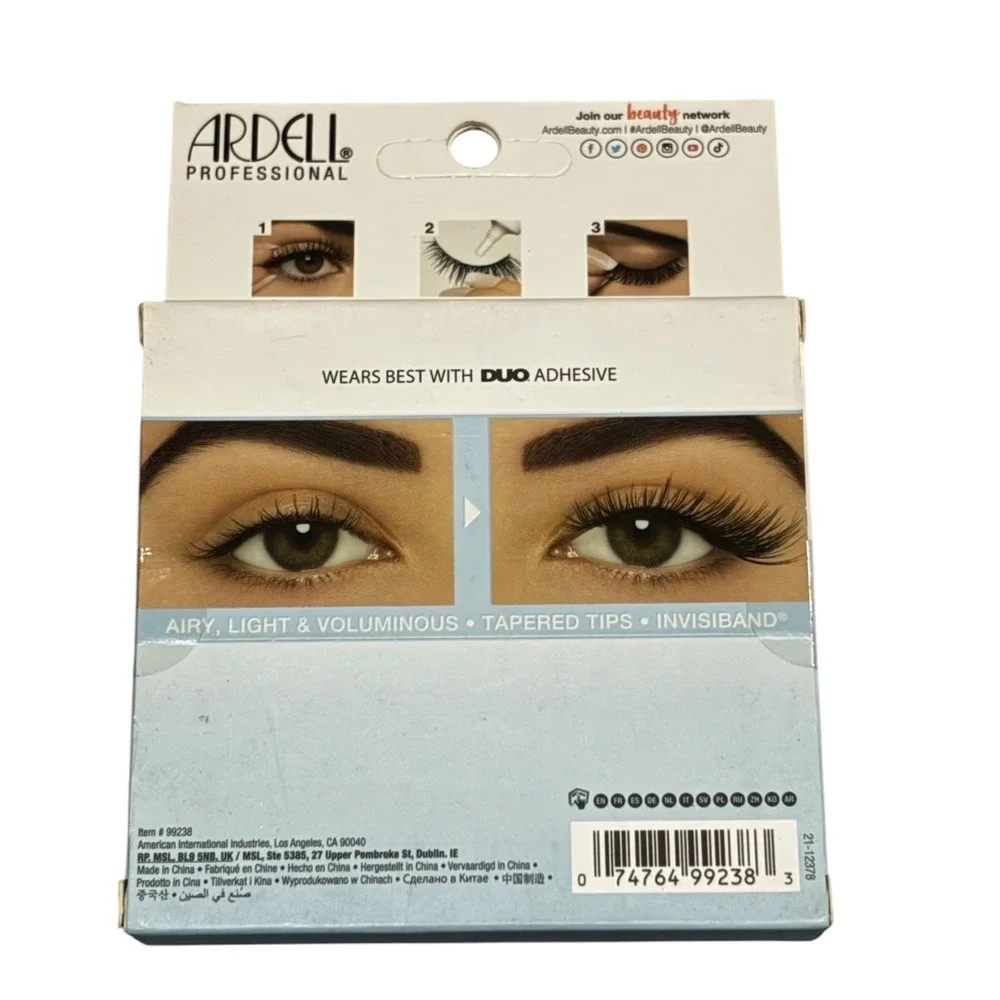 Ardell Professional Light As Air 523 False Eyelashes 4 Pairs Black Multipack